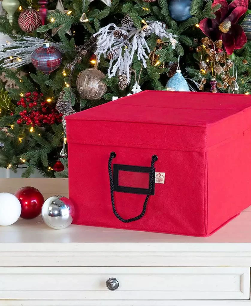 Santa's Bag Christmas Ornament Storage Box with Drawers 4