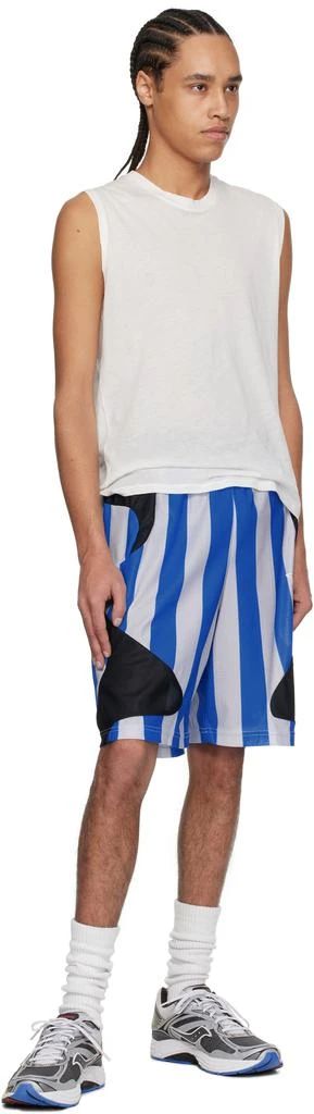 Perks and Mini Blue & Gray Mondschein Mesh Shorts 4