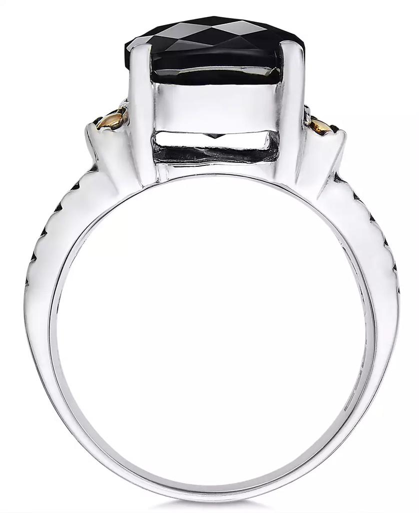 Effy Eclipse by EFFY® Onyx Statement Ring in Sterling Silver & 18k Gold
