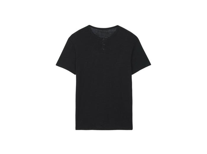 Kujten T-Shirt Lino T-Shirt Col Tunisien Lin