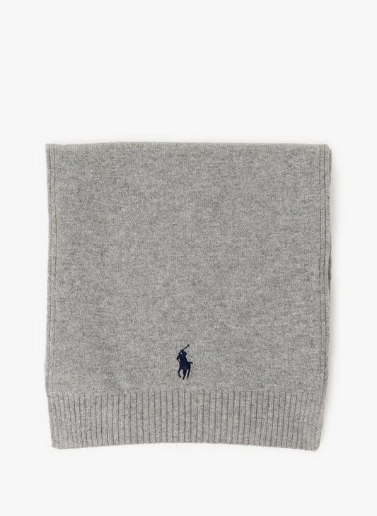 Ralph Lauren Straight embroidered merino wool scarf