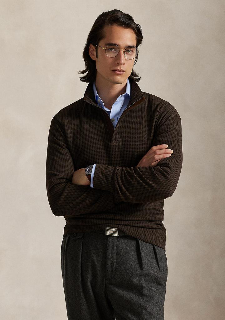 Ralph Lauren Houndstooth Luxury Jersey Pullover