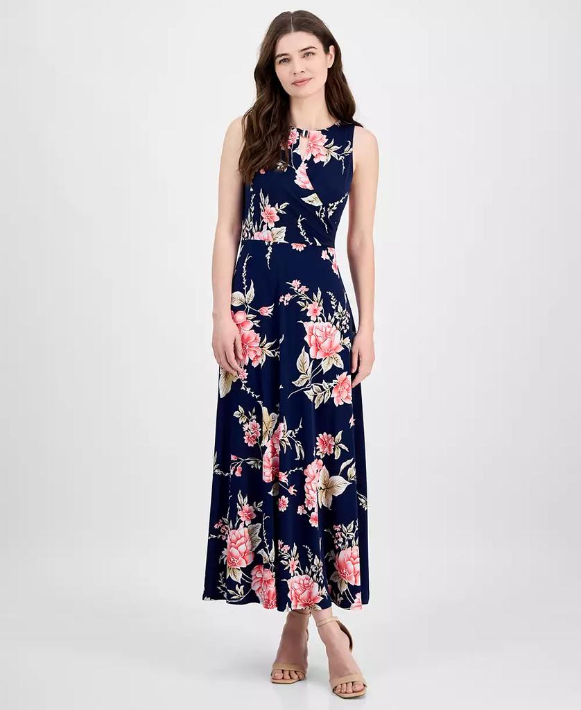 Sandra Darren Women's Floral-Print Sleeveless Maxi Dress