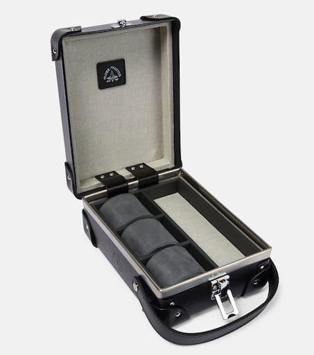 Globe-Trotter Centenary leather-trimmed watch case