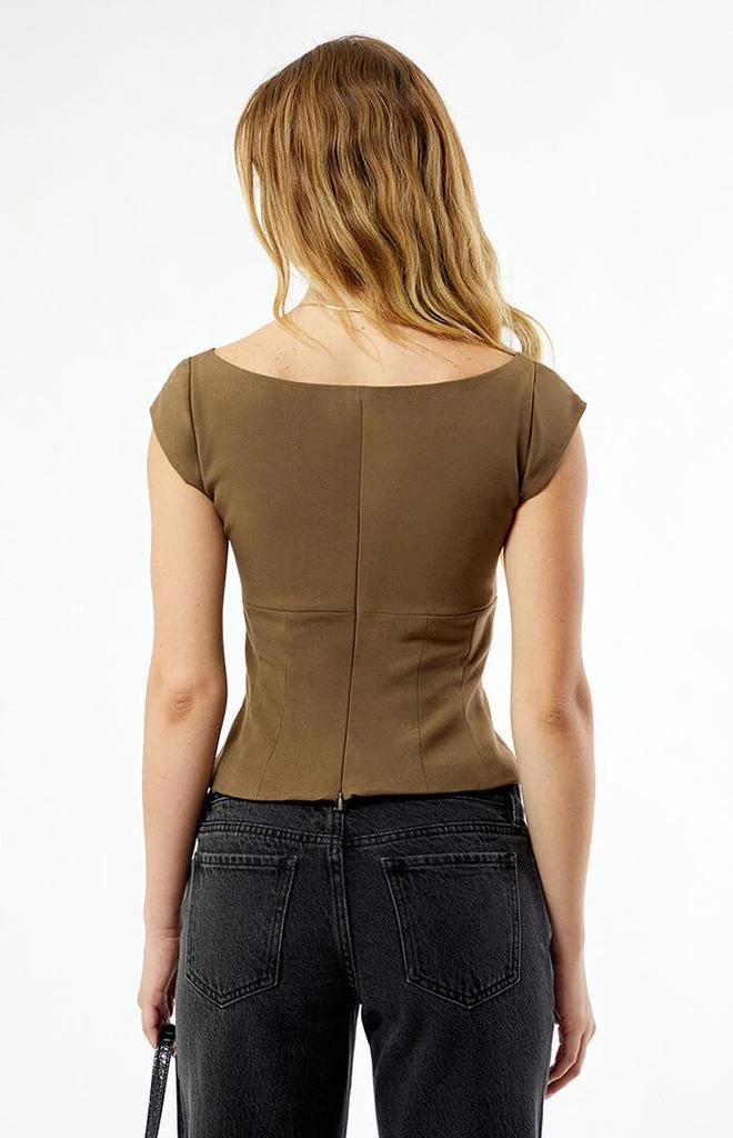 WEWOREWHAT Cap Sleeve Corset Top 4