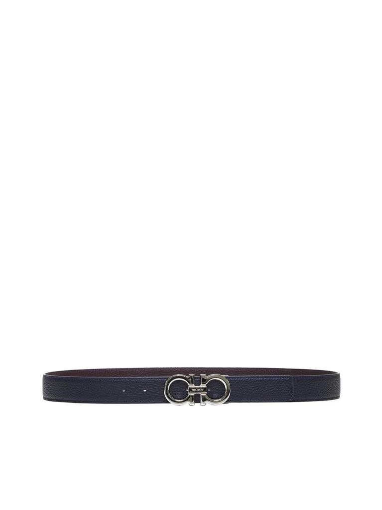 Salvatore Ferragamo FERRAGAMO | Blue Gancini reversible belt | Man | 105 1