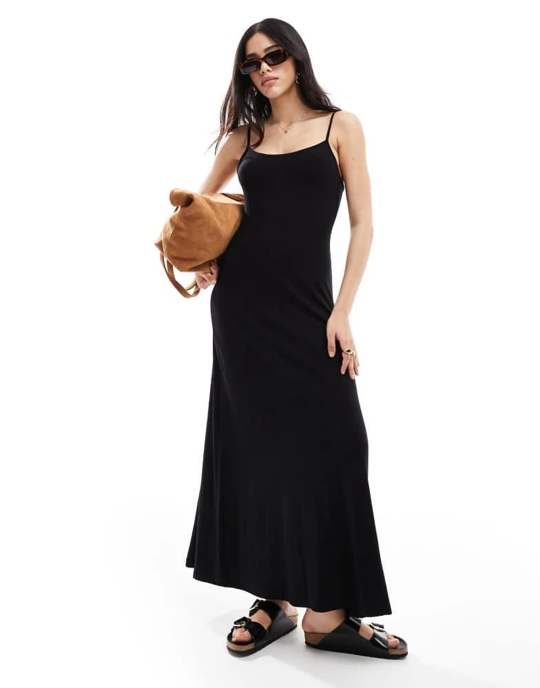 ASOS ASOS DESIGN scoop back strappy maxi dress in black - Dresses & Skirts - BeyondStyle ASOS ASOS DESIGN scoop back strappy maxi dress in black - Dresses & Skirts - BeyondStyle