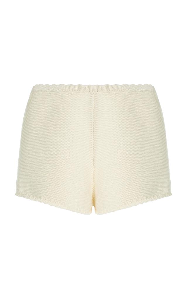 Solid & Striped Solid & Striped - x Sofia Richie Grainge Exclusive The Celeste Cotton Shorts - Off-White - L - Moda Operandi