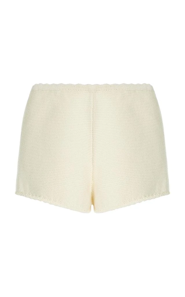 Solid & Striped Solid & Striped - x Sofia Richie Grainge Exclusive The Celeste Cotton Shorts - Off-White - L - Moda Operandi 1