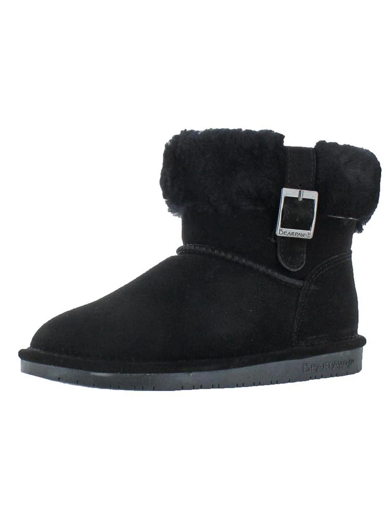 Bearpaw Abby Womens Suede Sheepskin Lined Ankle Boots 1