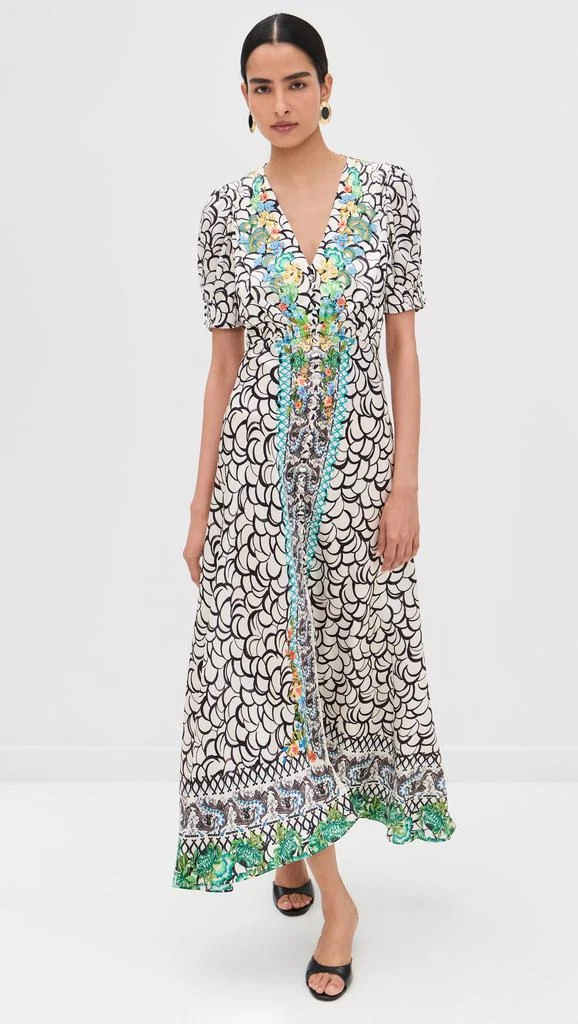 Saloni Lea Silk Maxi Dress 6