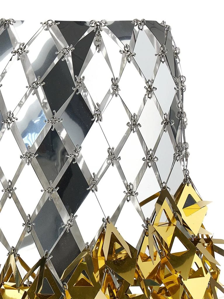 Paco Rabanne Paco Rabanne Spikey-Fringed Mirrored Mini Skirt 4
