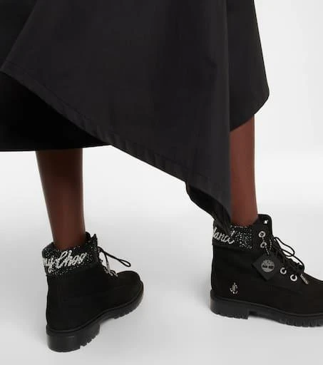 Jimmy Choo x Timberland embellished Swarovski boots 7