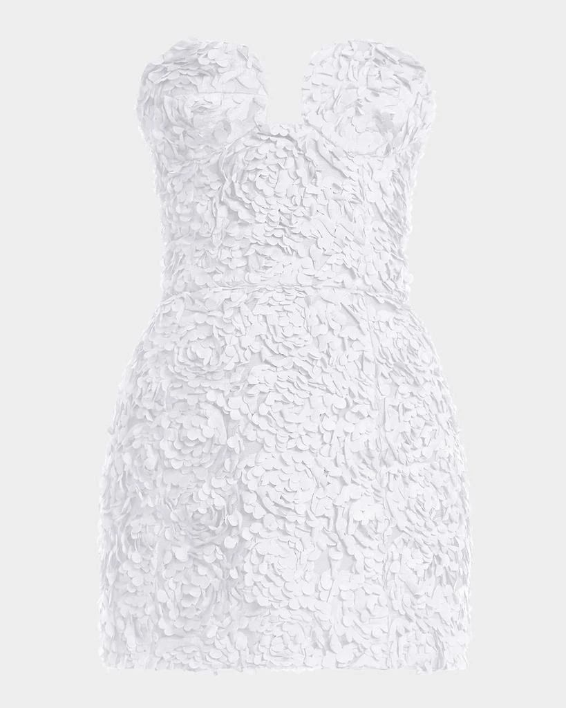 BCBG Strapless Floral Ruffle Mini Dress - Dresses & Skirts - Free Shipping  - BeyondStyle