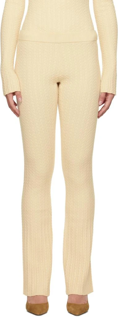GUIZIO Off-White Camille Lounge Pants 1