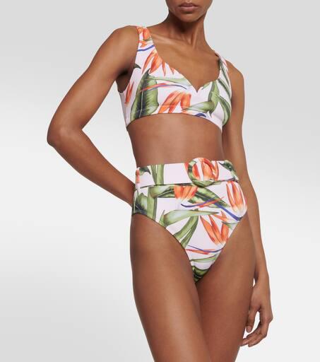 Alexandra Miro Kamala printed bikini top