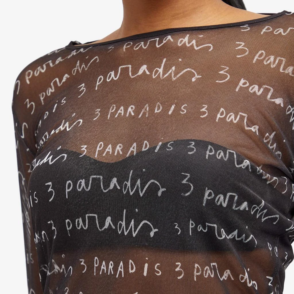 3.Paradis 3.Paradis Logo Print Mesh Top 5