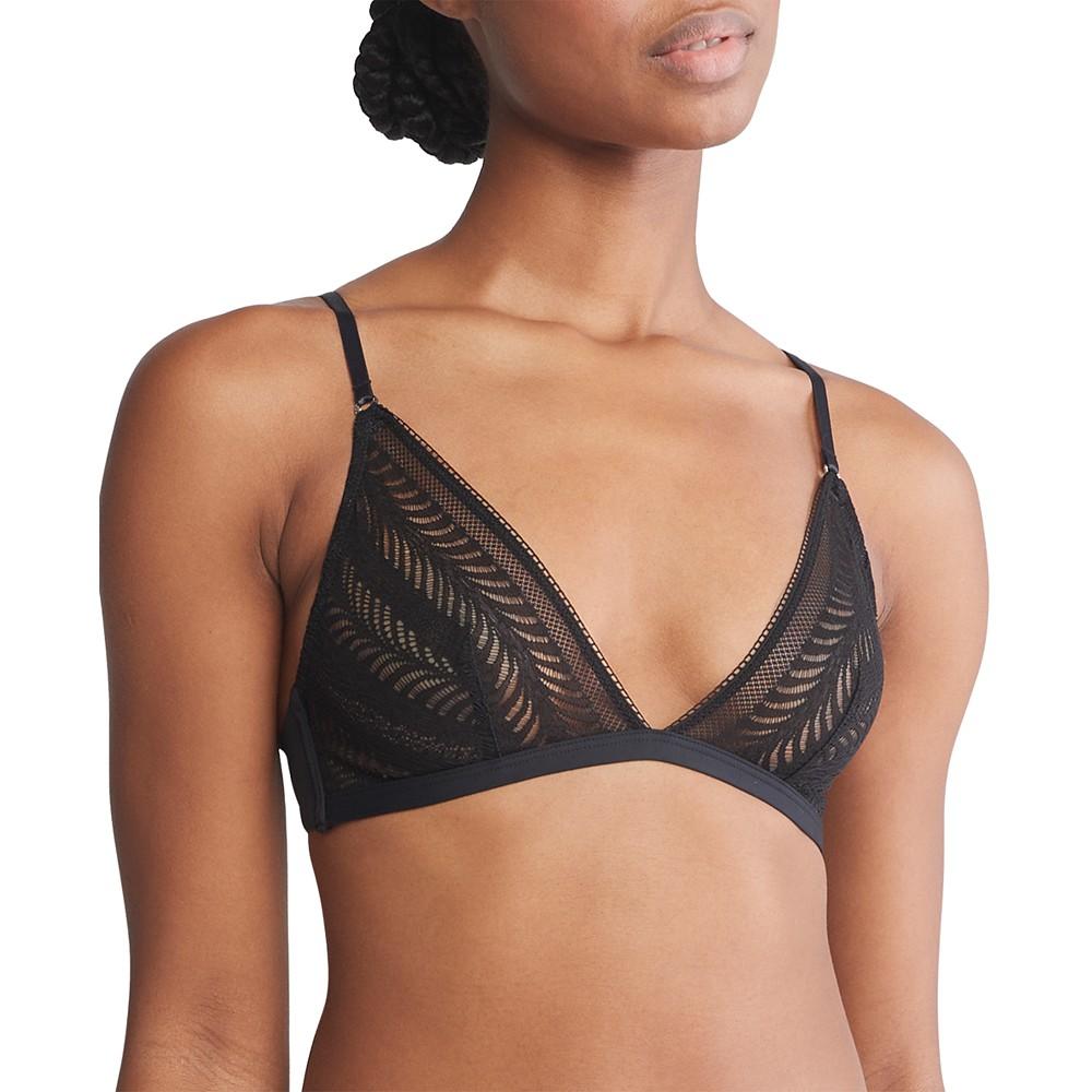 Calvin Klein Women's Sculpt Lace Unlined Triangle Bralette QF7540