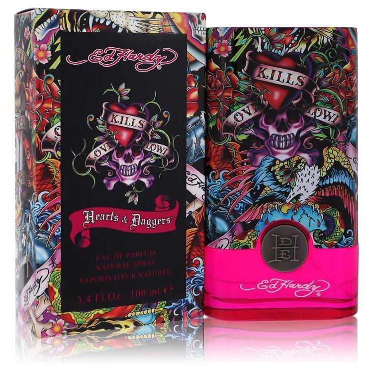 Christian Audigier 2pcs Combo Ed Hardy Hearts & Daggers by  Eau De Parfum Spray 3.4 oz Women