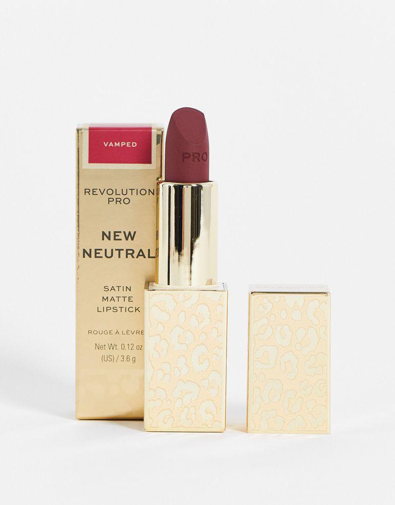 Revolution Revolution Pro New Neutral Satin Matte Lipstick - Vamped