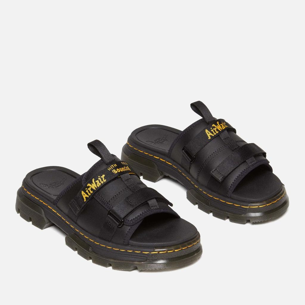 Dr. Martens Ayce II Leather and Webbing Slide Sandals – On