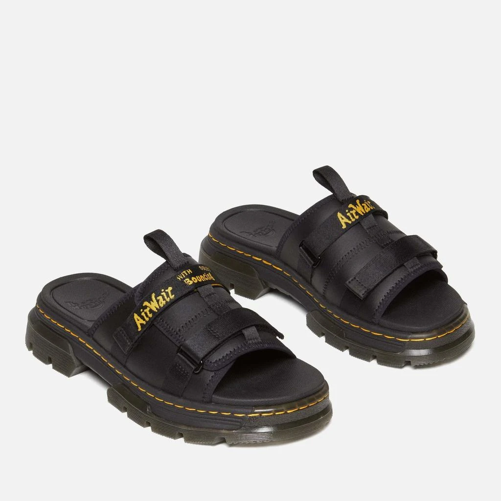 Dr. Martens Dr. Martens Ayce II Leather and Webbing Slide Sandals 4