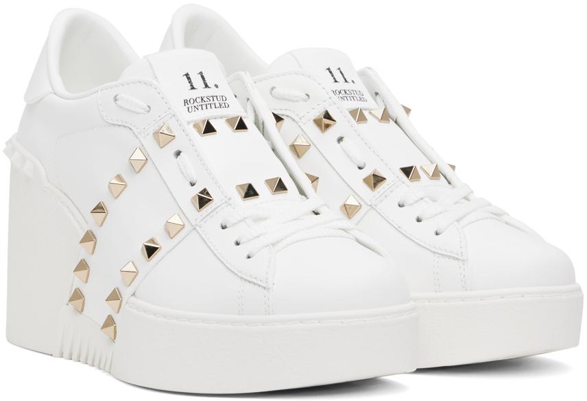Valentino White Wedge Sneakers - Sports Shoes - Compare