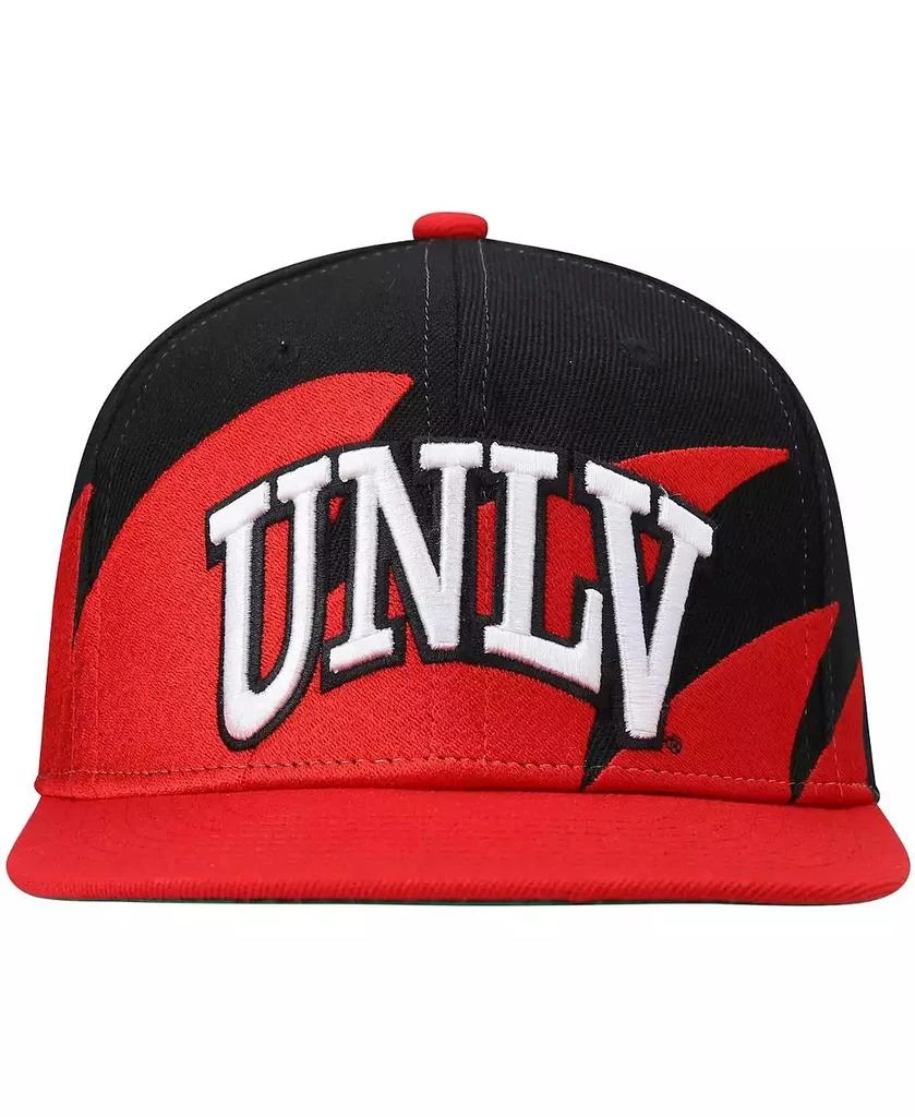 Mitchell & Ness Men's Red, Black Unlv Rebels Sharktooth Snapback Hat 2
