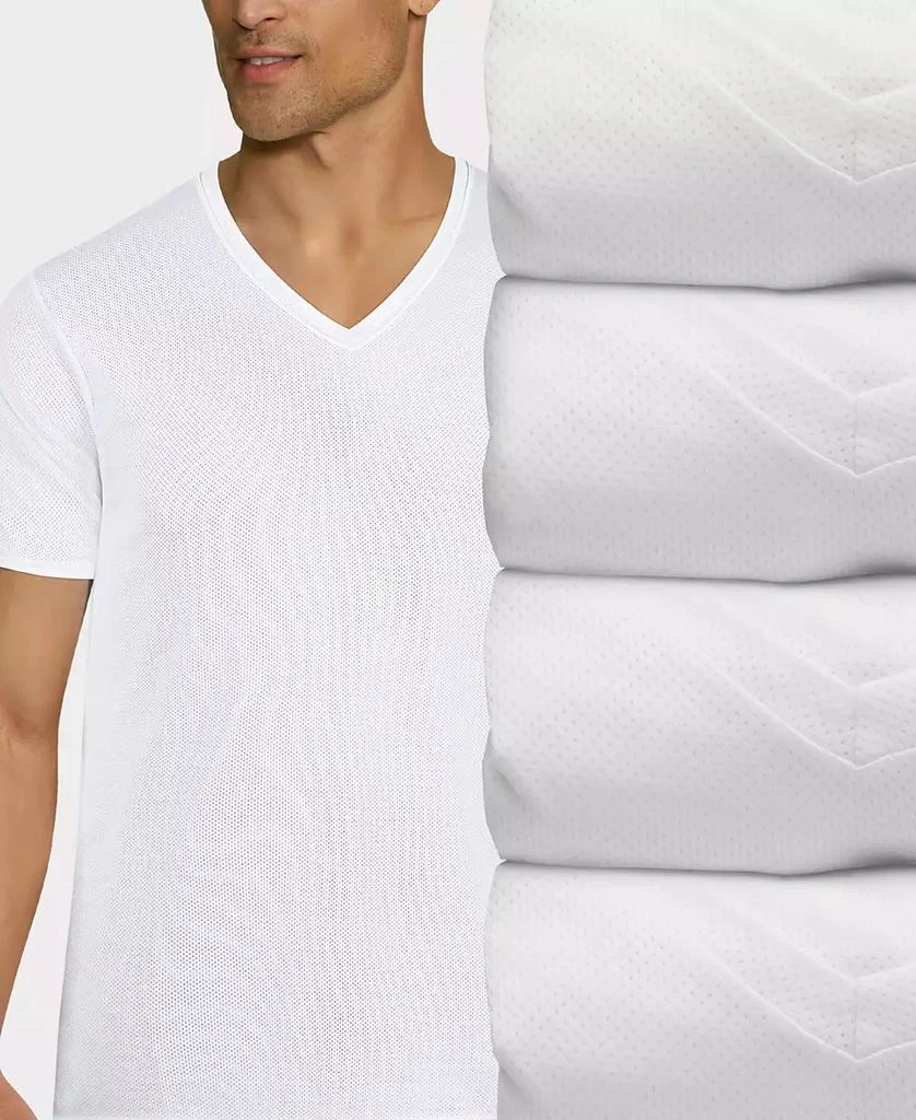 Hanes Men's X-Temp® V-Neck Mesh T-Shirts - 4-pk. 2