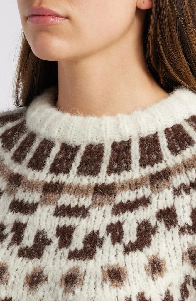 FRAME Fair Isle Alpaca Blend Sweater 4