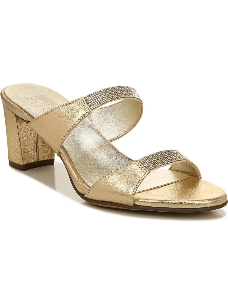 Naturalizer Venus 2 Womens Leather Rhinestone Mule Sandals 4