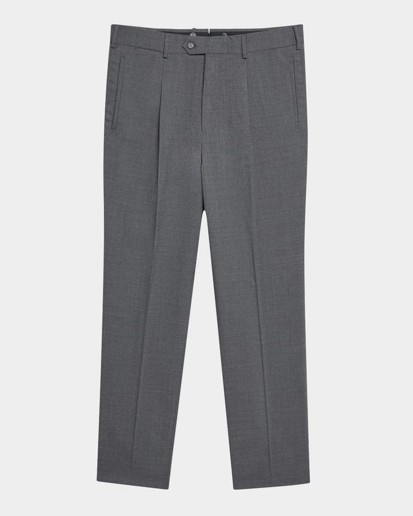 Dunhill Men's Wool Single-Pleated Trousers 1