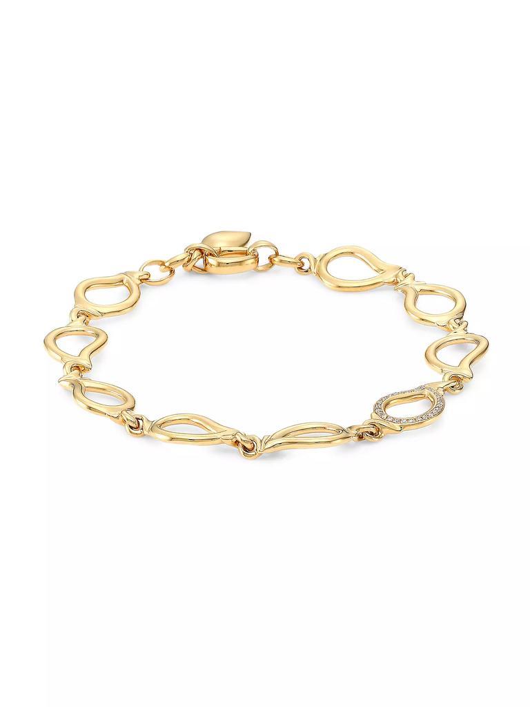 Tamara Comolli Signature Drop 18K Yellow Gold & Diamond Pavé Small Bracelet