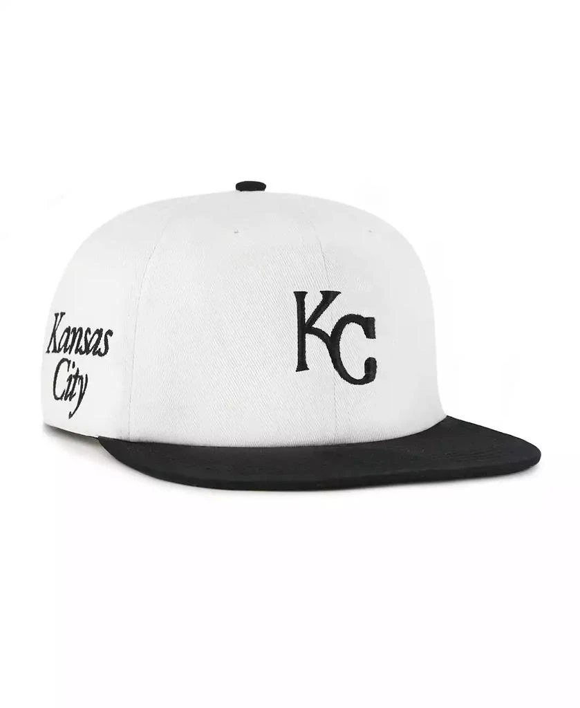 47 Brand Women's White/Black Kansas City Royals Foundation Captain Snapback Hat 1