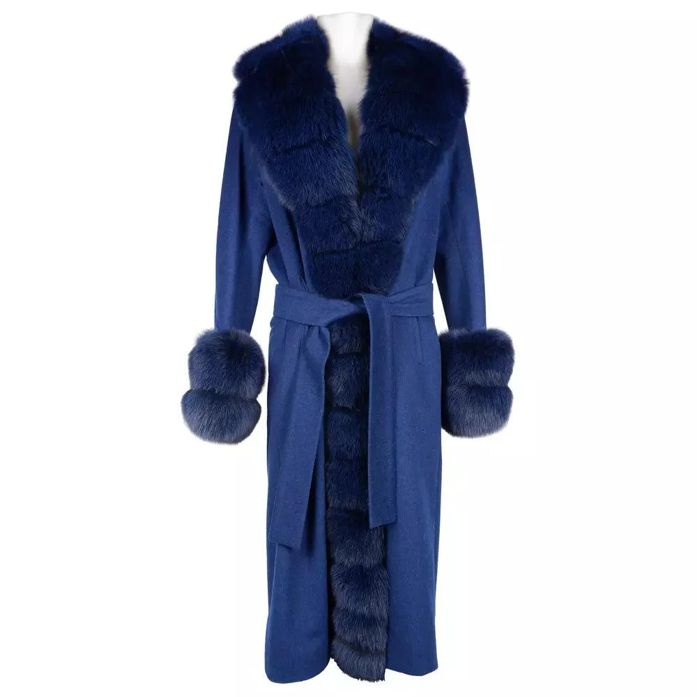 Made in Italy Made In Italy Blue Wool Vergine Jackets & Coat 1