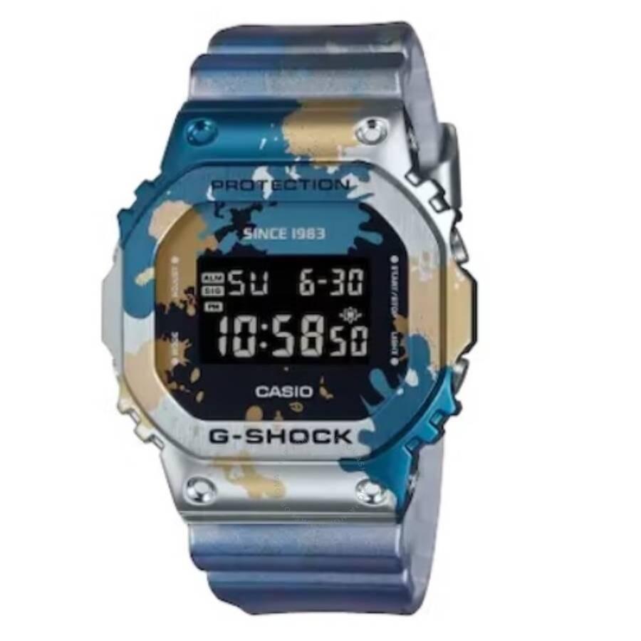 Casio G-Shock 5600 Alarm Quartz Digital Black Dial Men's Watch GM-5600SS-1DR