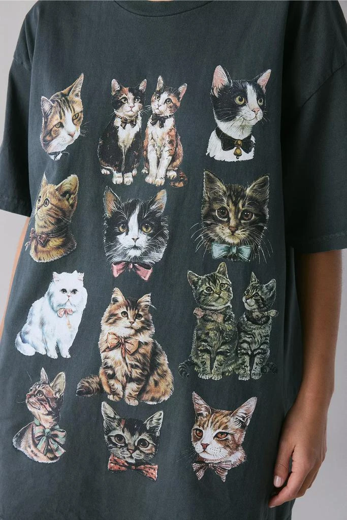 Kimchi Blue Kimchi Blue Cat Graphic T-Shirt Dress 3