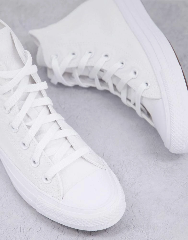 Converse Converse Chuck Taylor All Star Hi trainers in white mono 3