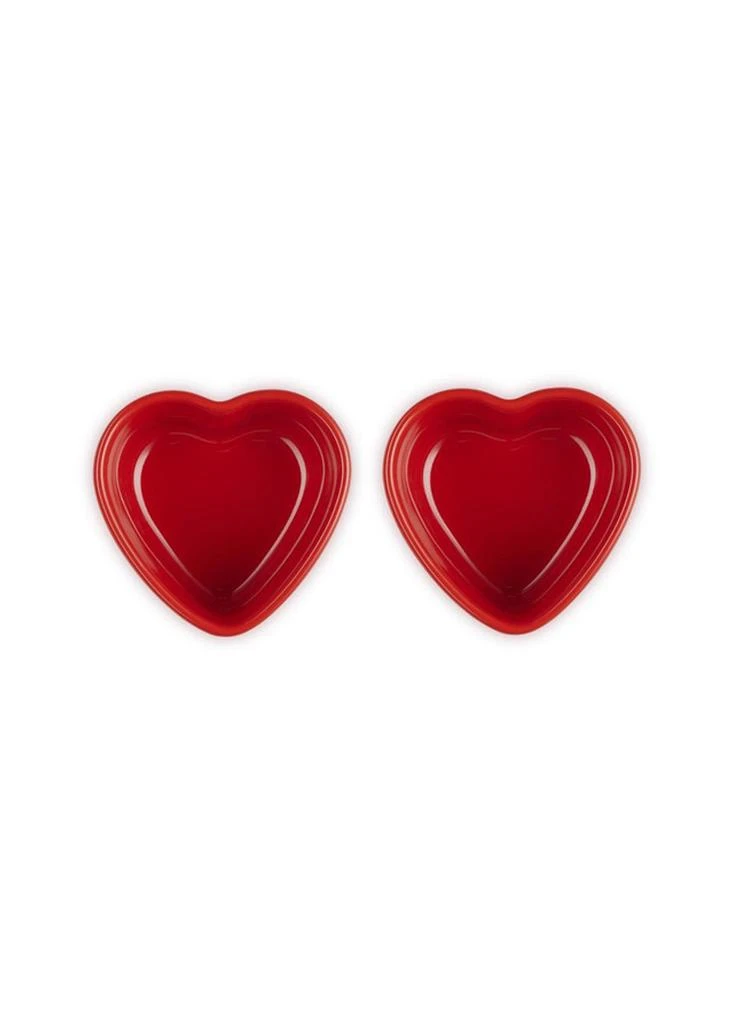 Le Creuset Stoneware set of two heart ramekins 3