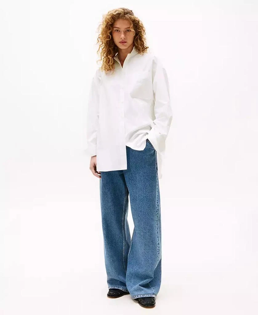 Tommy Hilfiger x Sofia Richie Grainge Women's Oversized Button-Down Boyfriend Shirt 1