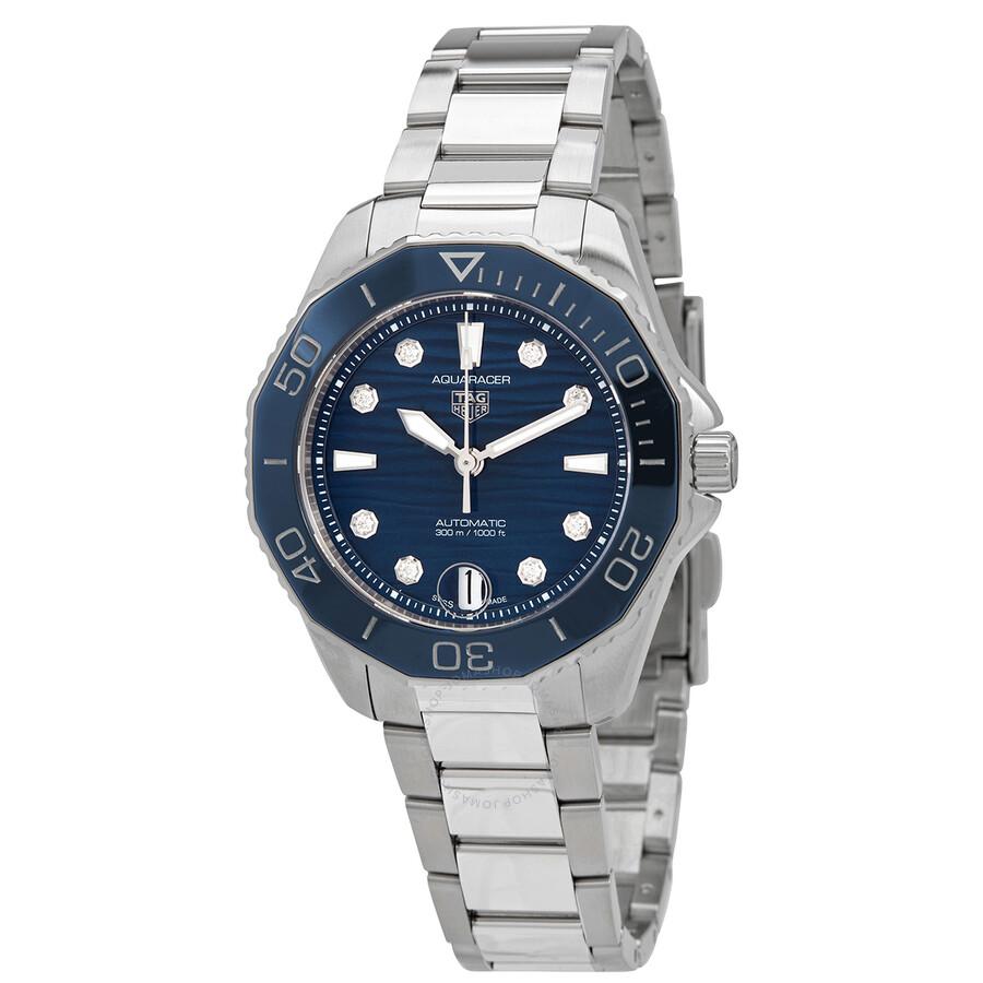 Tag Heuer Aquaracer Automatic Diamond Blue Dial Ladies Watch WBP231B.BA0618