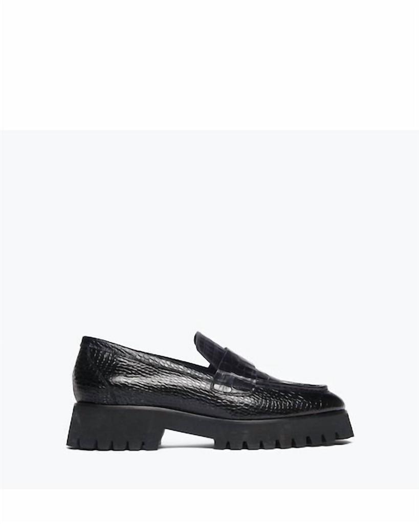 Freda Salvador Freda Salvador - Women's Hana Croc Embossed Loafers