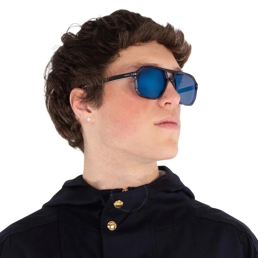 Carrera Blue Sky Mirror Navigator Men's Sunglasses CARRERA 302/S 0PJP/XT 59 2