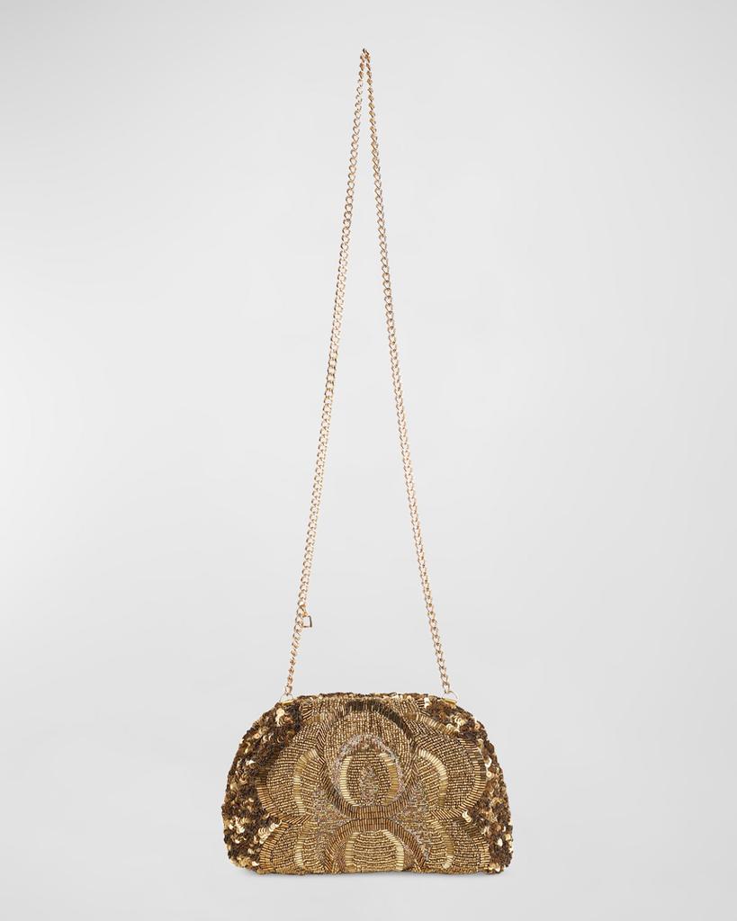 Rafe Aya Beaded Frame Clutch Bag