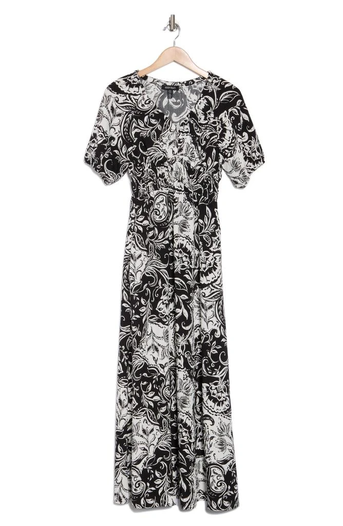 Ellen Tracy Short Sleeve Empire Waist Maxi Dress 3