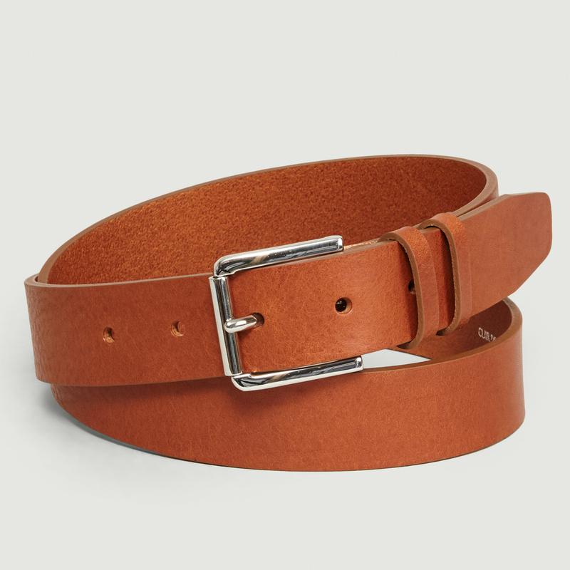 L'Exception Paris Vegetable Tanned Leather Belt Havane L'EXCEPTION PARIS