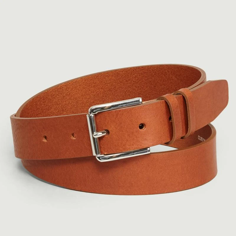 L'Exception Paris Vegetable Tanned Leather Belt Havane L'EXCEPTION PARIS 1