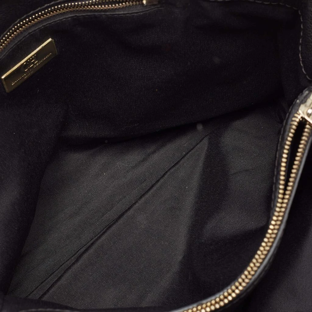 CH Carolina Herrera CH Carolina Herrera Black Quilted Embossed Leather Chain Tote 10