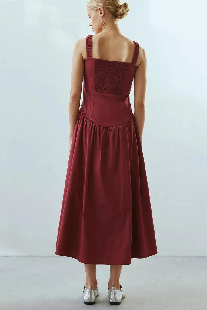 knee length dresses for ladies Maddison Midi Dress in Claudia Rose Black