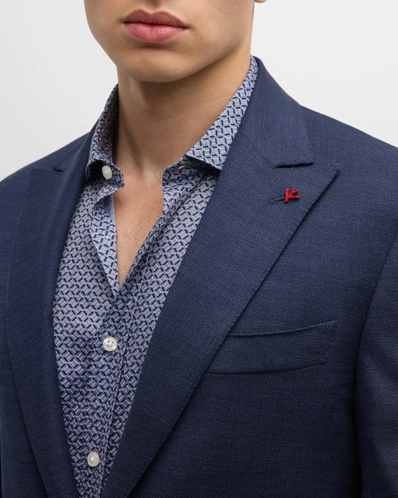 Isaia Men's Birdseye Wool Suit 6